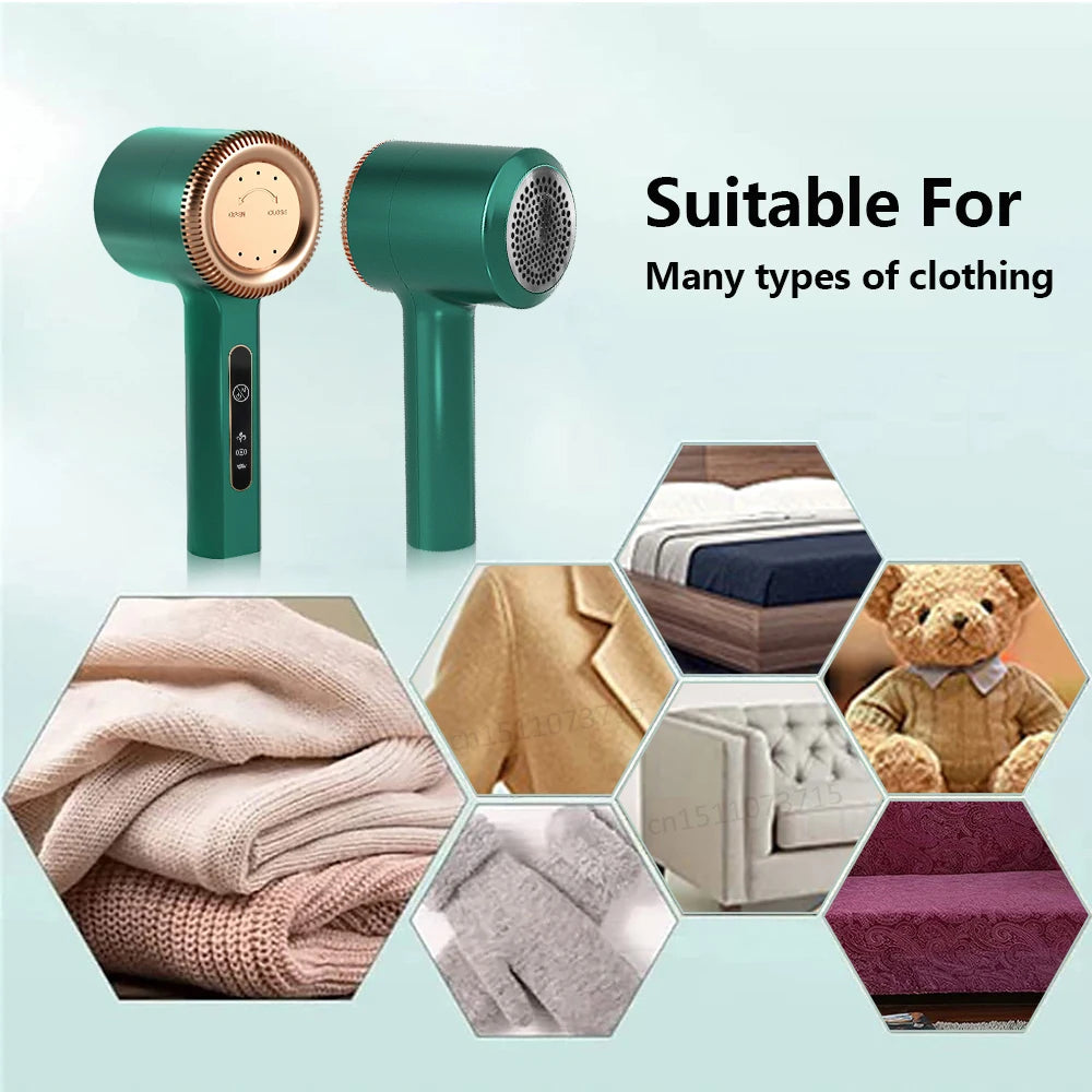 Electric Lint Remover Rechargeable Fabric Shaver – Portable Clothes Fuzz & Pill Remover