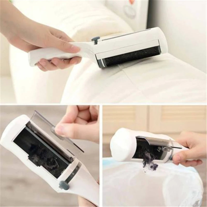 Electrostatic Pet Hair & Lint Remover Brush – Reusable Static Clothing Cleaner for Home, Office & Travel