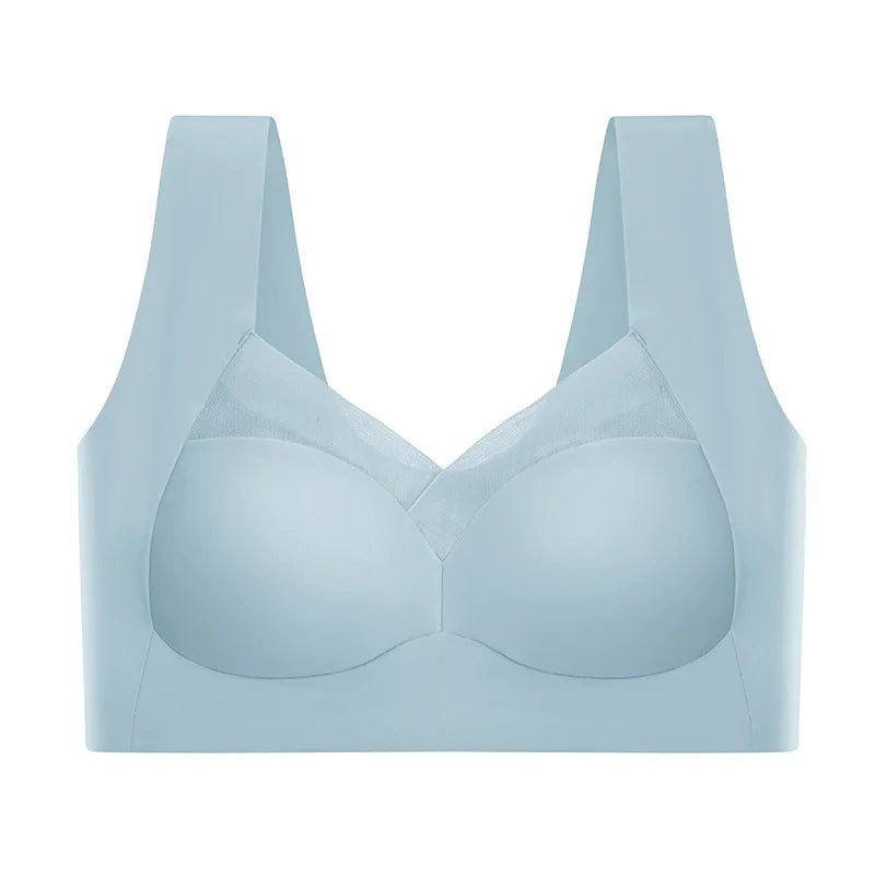 Women’s Breathable Push-Up Sports Bra – Padded Wire-Free Mesh Gym Bra, EU/US Size Fitness Inner Support Vest