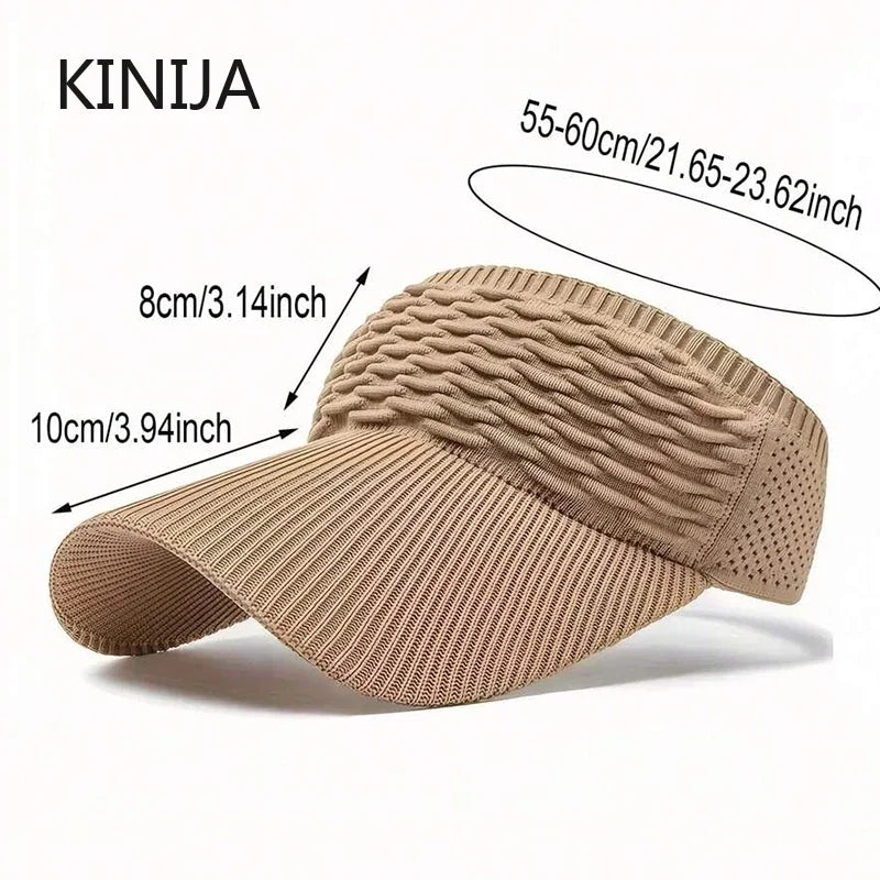 Anti-UV Sun Visor Hat – Breathable Adjustable Open Top Cap for Women & Men | Summer Sports, Golf, Tennis, Beach
