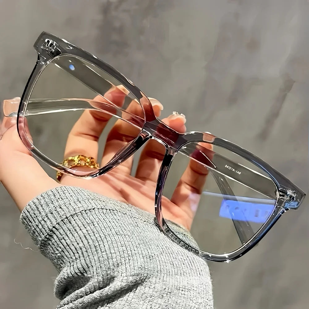 3-Pack Universal Square Frame Fashion Glasses – Clear Black Campus Style Eyewear for Back to School Use