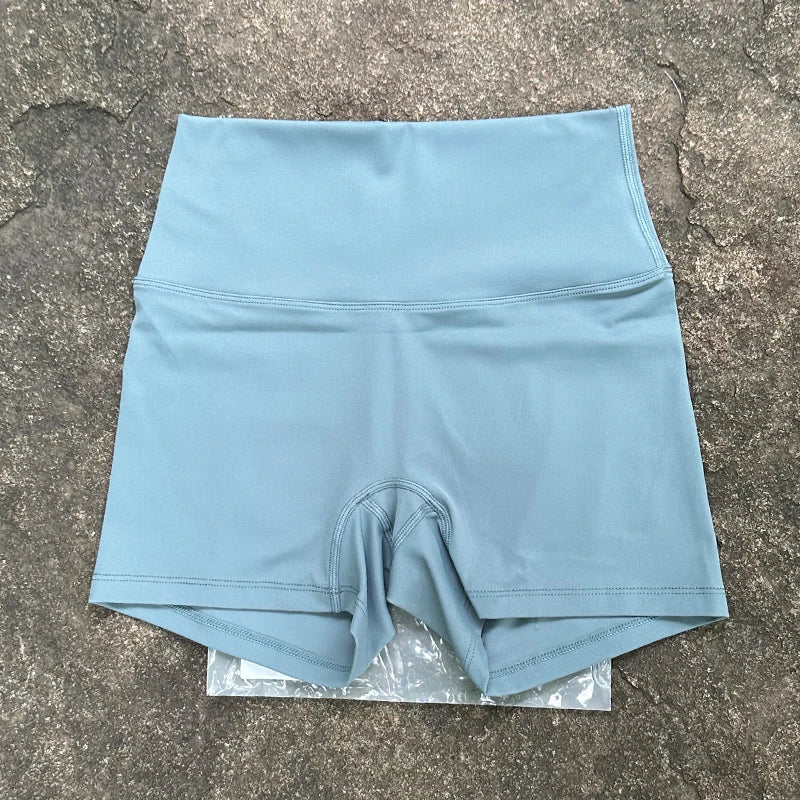 Women’s High-Waist Seamless Yoga Shorts – Slim Fit Butt-Lifting Gym & Running Biker Shorts