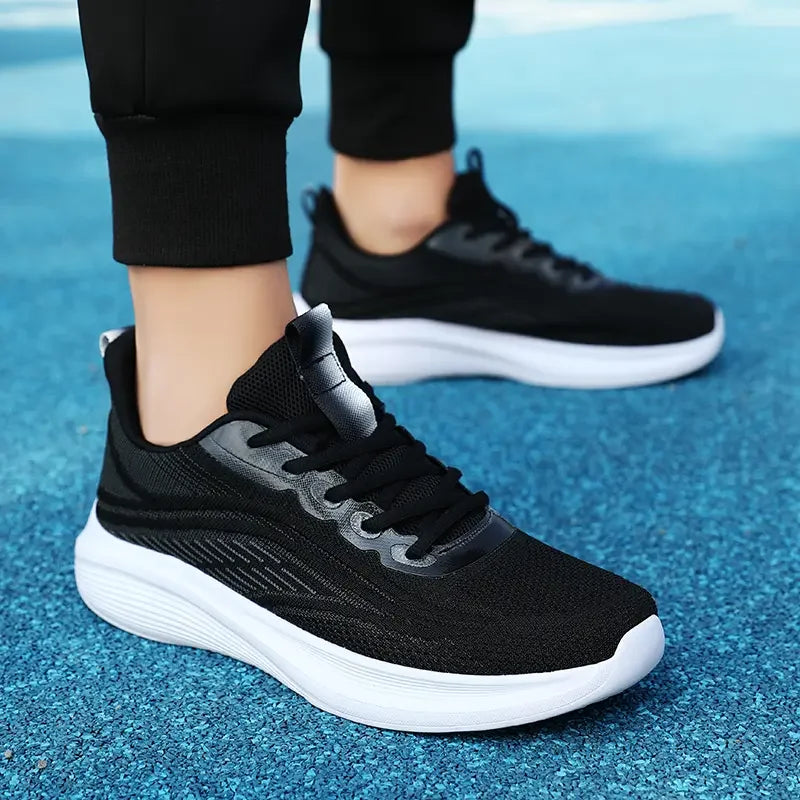 Women’s Breathable Mesh Sneakers – Lightweight Anti-Slip Lace-Up Summer Running & Hiking Athletic Shoes