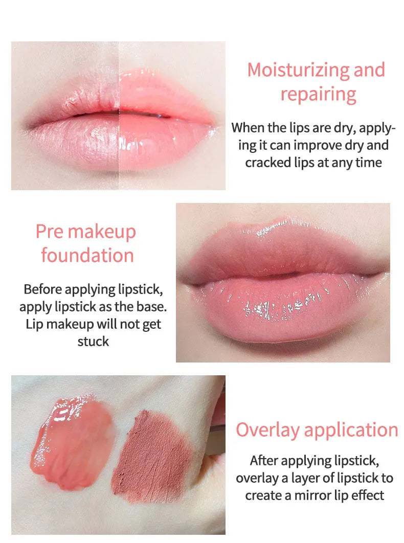 CACE Cherry Blossom Honey Lip Balm – Deep Hydration, Plumping Effect, Non-Sticky Glossy Finish, Nourishing Daily Lip Care (5g)