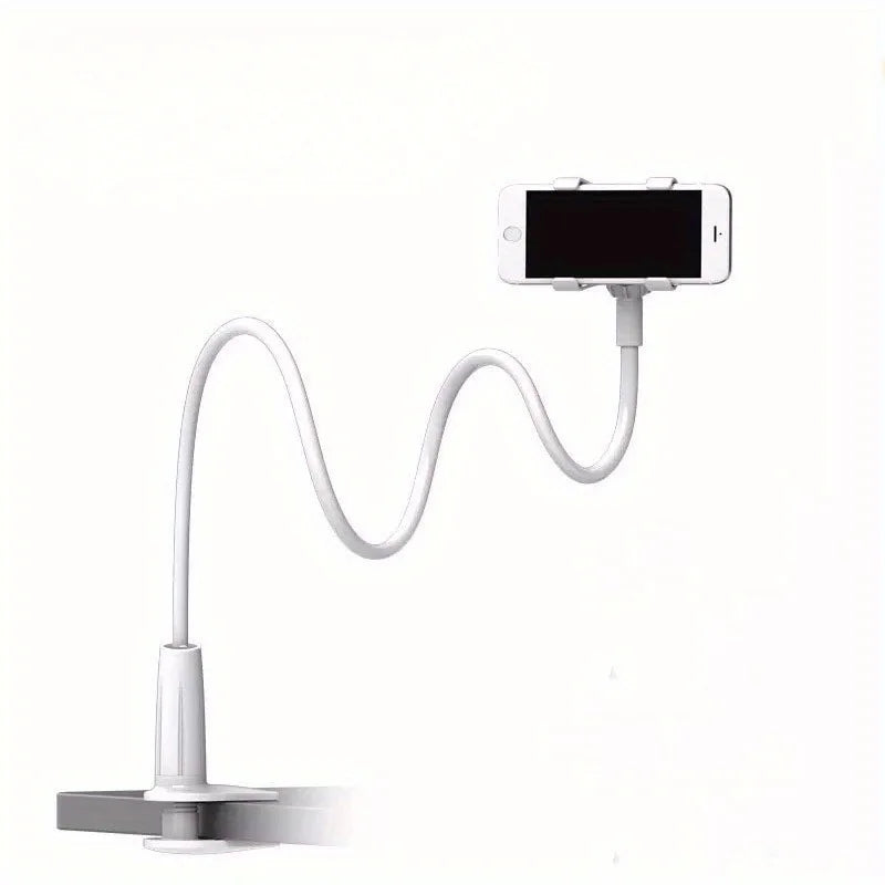 Lazy Bedside Phone Holder Clamp – Flexible Gooseneck Desktop & Bed Smartphone Mount Stand