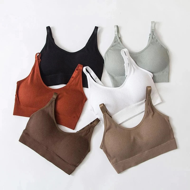 Women’s Seamless Cotton Tube Top Bra – Wire-Free Gathered Comfort Bralette