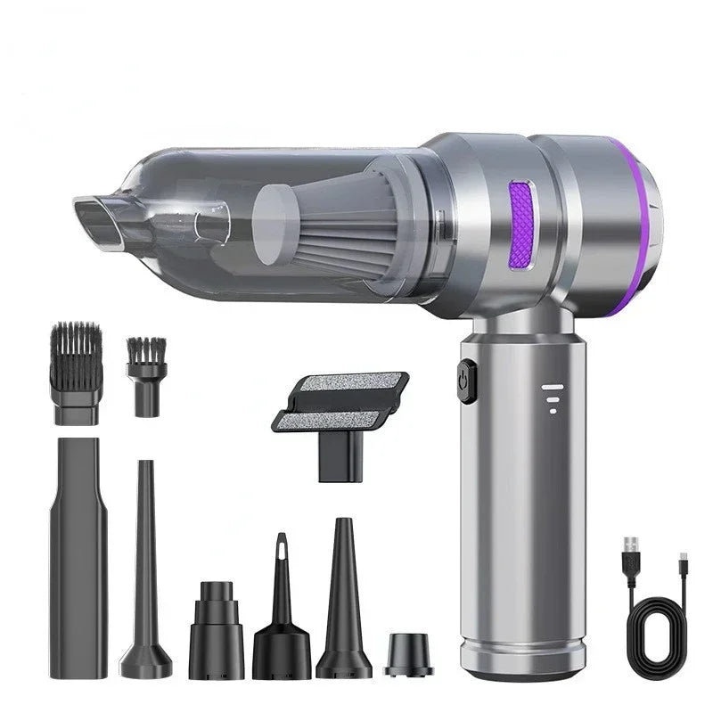 Cordless High Power Car Vacuum Cleaner – Portable Handheld Brushless Motor Air Duster for Home & Auto Cleaning