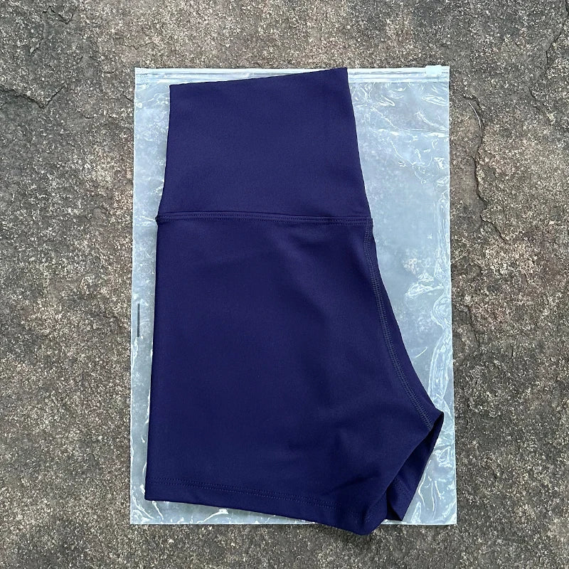 Women’s High-Waist Seamless Yoga Shorts – Slim Fit Butt-Lifting Gym & Running Biker Shorts