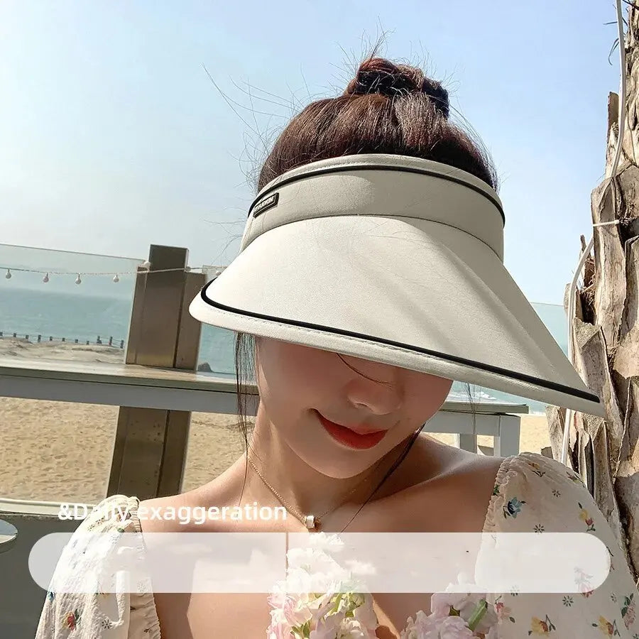 Women’s UV Protection Wide Brim Sun Hat – Lightweight Outdoor Summer Cycling Face Shade Cap