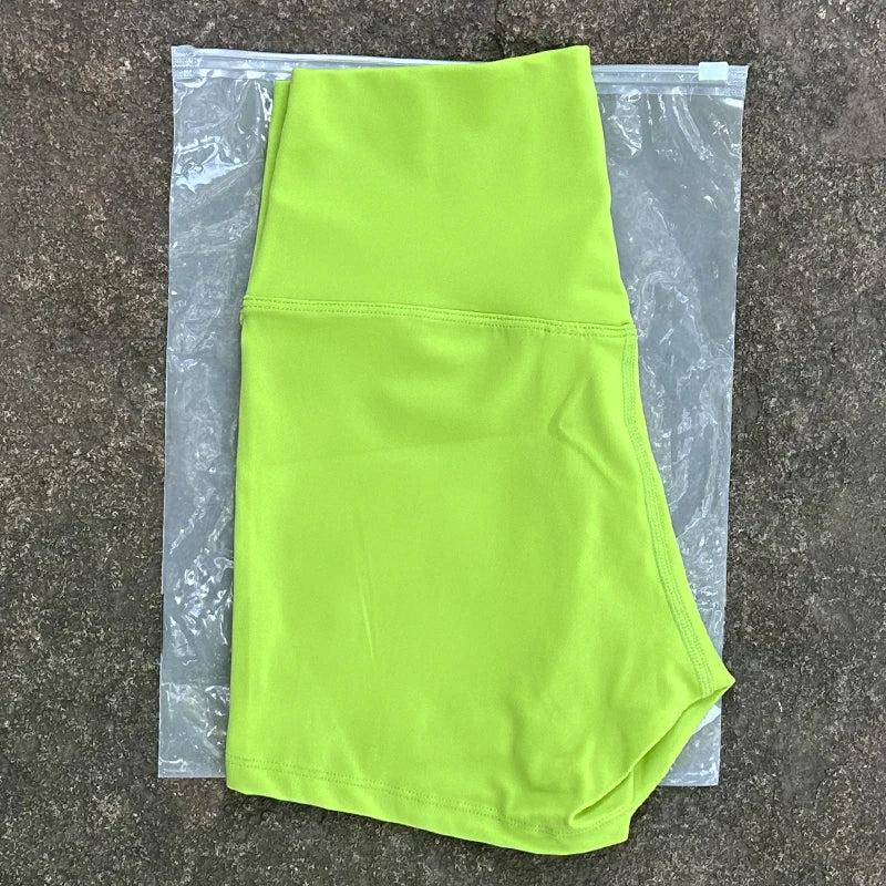 Women’s High-Waist Seamless Yoga Shorts – Slim Fit Butt-Lifting Gym & Running Biker Shorts