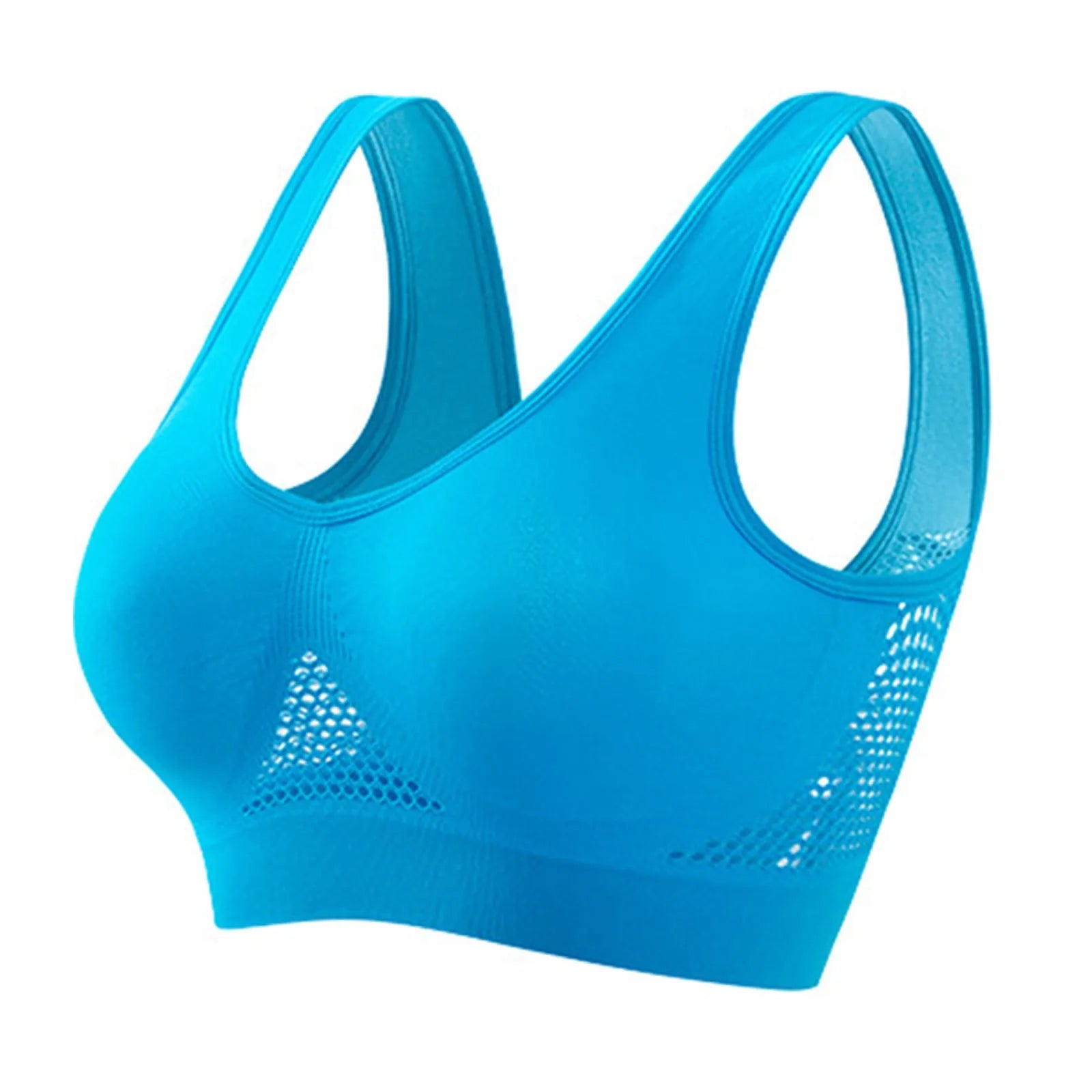 Shockproof Women’s Sports Bra – Breathable Knit Running & Yoga Tank Top, High-Support Anti-Sag Fitness Vest