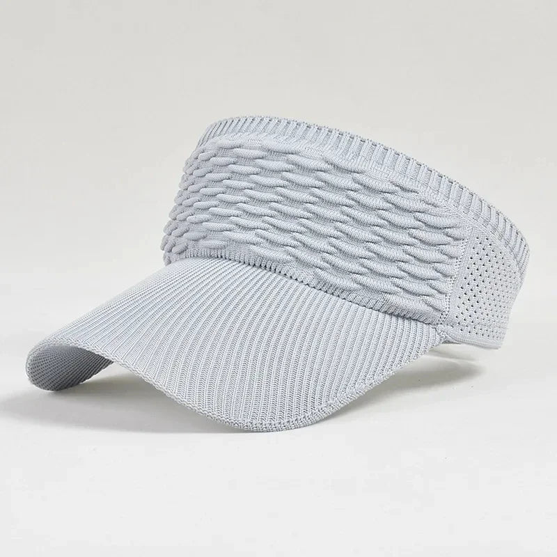 Women’s Anti-UV Breathable Adjustable Sun Visor Hat – Lightweight Outdoor Sports Cap for Tennis, Golf, Running & Beach