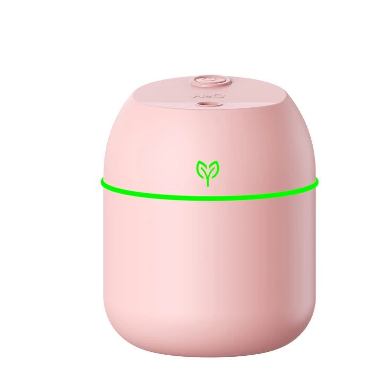 220ML USB Mini Cool Mist Humidifier – Quiet Desktop & Car Aromatherapy Air Humidifier with Auto Shut-Off
