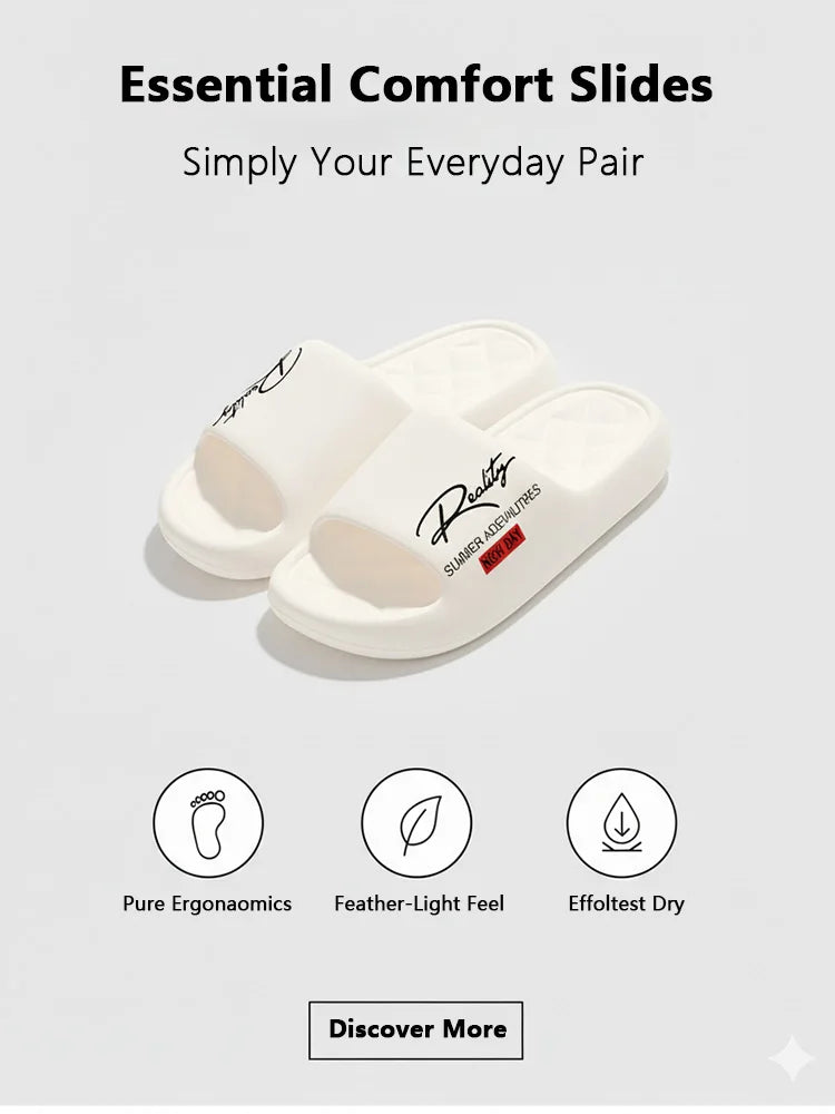 Lightweight EVA Men’s Summer Slippers – Soft Non-Slip Indoor & Outdoor Casual Home Shoes