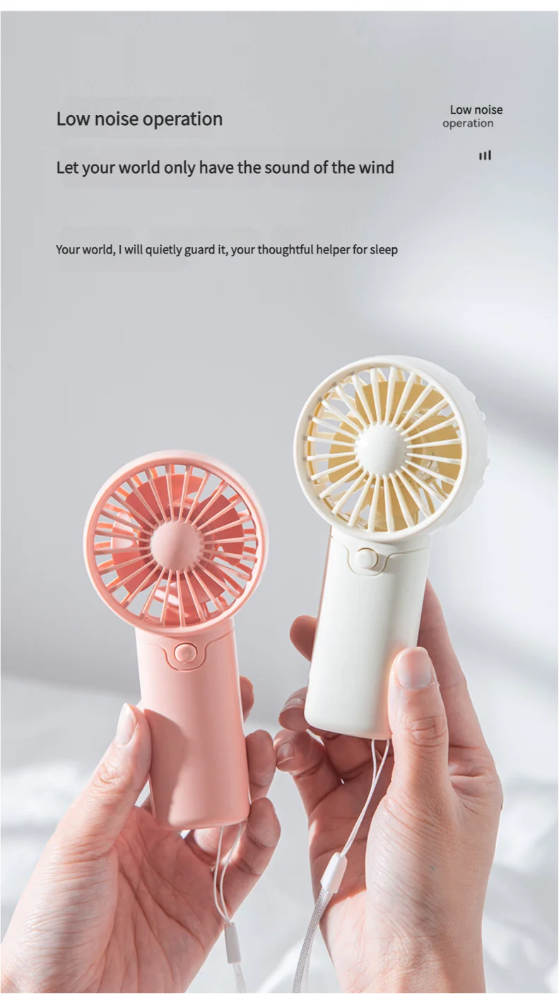 Portable Mini Handheld Fan – Lightweight Pocket Air Cooler, Battery Powered Personal Cooling Fan for Travel & Office