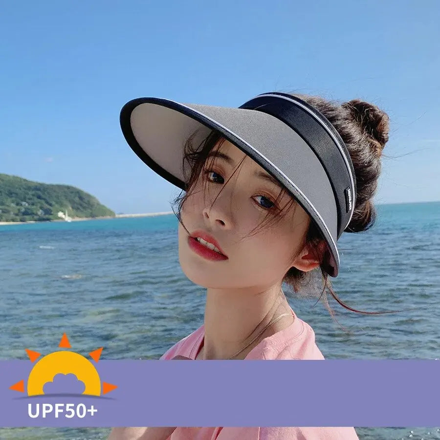 Women’s UV Protection Wide Brim Sun Hat – Lightweight Outdoor Summer Cycling Face Shade Cap