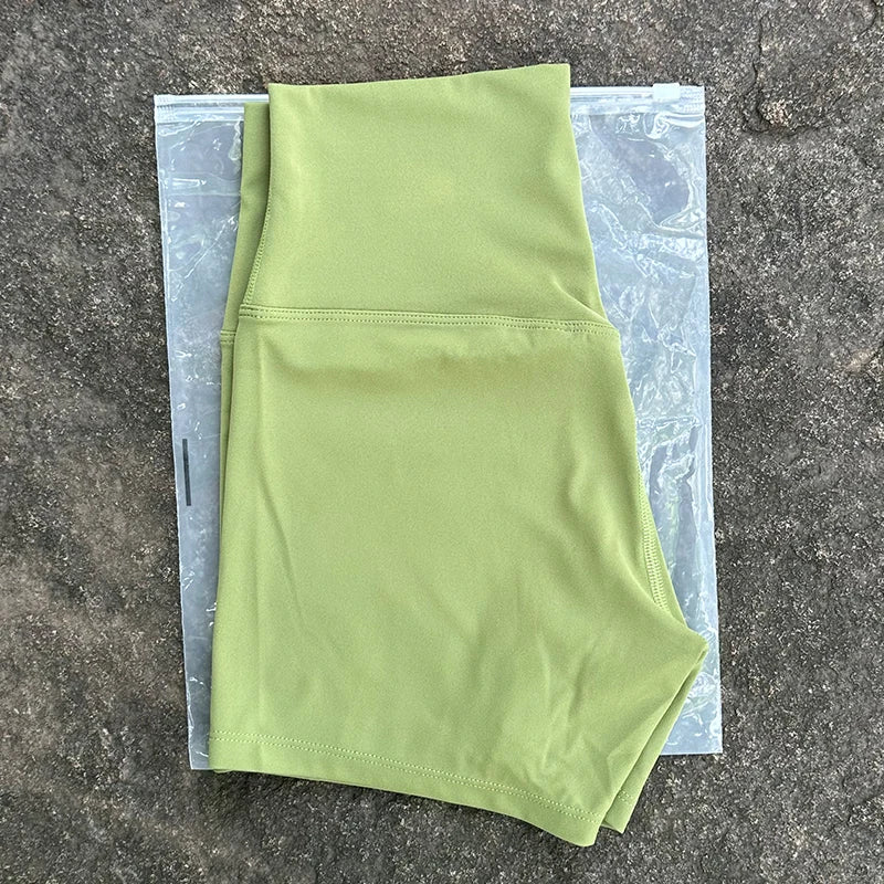 Women’s High-Waist Seamless Yoga Shorts – Slim Fit Butt-Lifting Gym & Running Biker Shorts