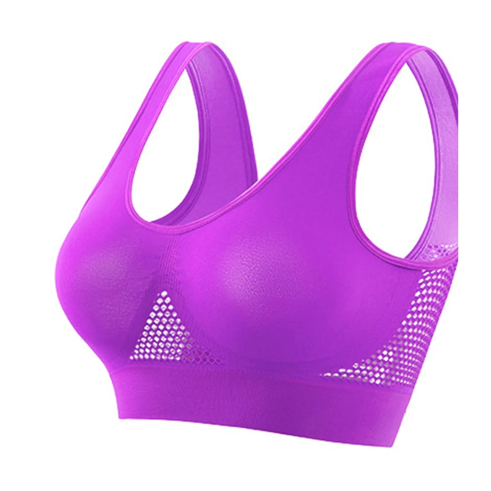 Shockproof Women’s Sports Bra – Breathable Knit Running & Yoga Tank Top, High-Support Anti-Sag Fitness Vest