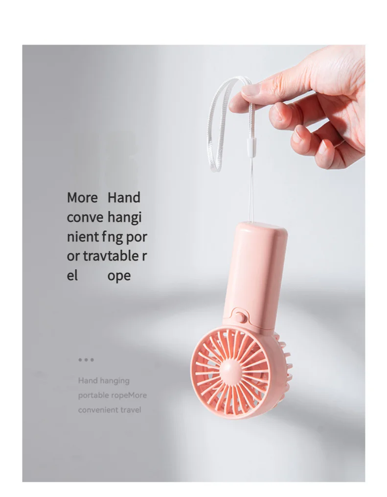 Portable Mini Handheld Fan – Lightweight Pocket Air Cooler, Battery Powered Personal Cooling Fan for Travel & Office