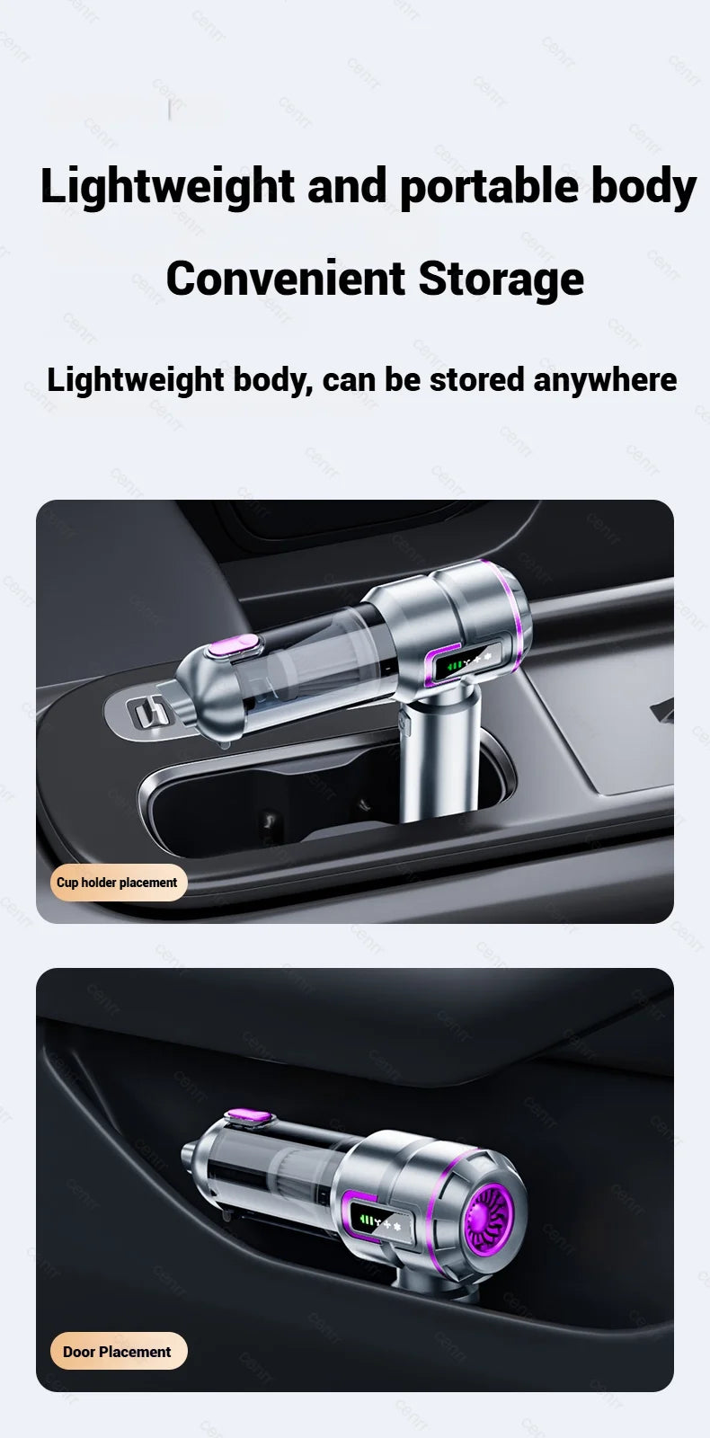Cordless Mini Car Vacuum Cleaner 998000PA – Portable Handheld Blower for Car & Home Cleaning