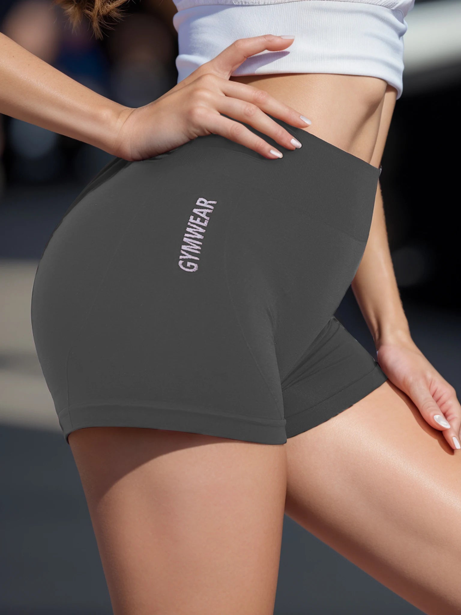 High Waist Women’s Fitness Shorts – Tight Slim Fit Cycling & Yoga Sports Shorts, Breathable Stretch Activewear