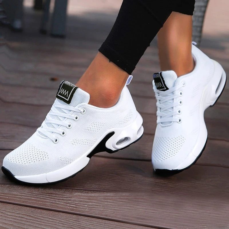 Women’s Platform Casual Sneakers – Breathable Mesh Running Shoes