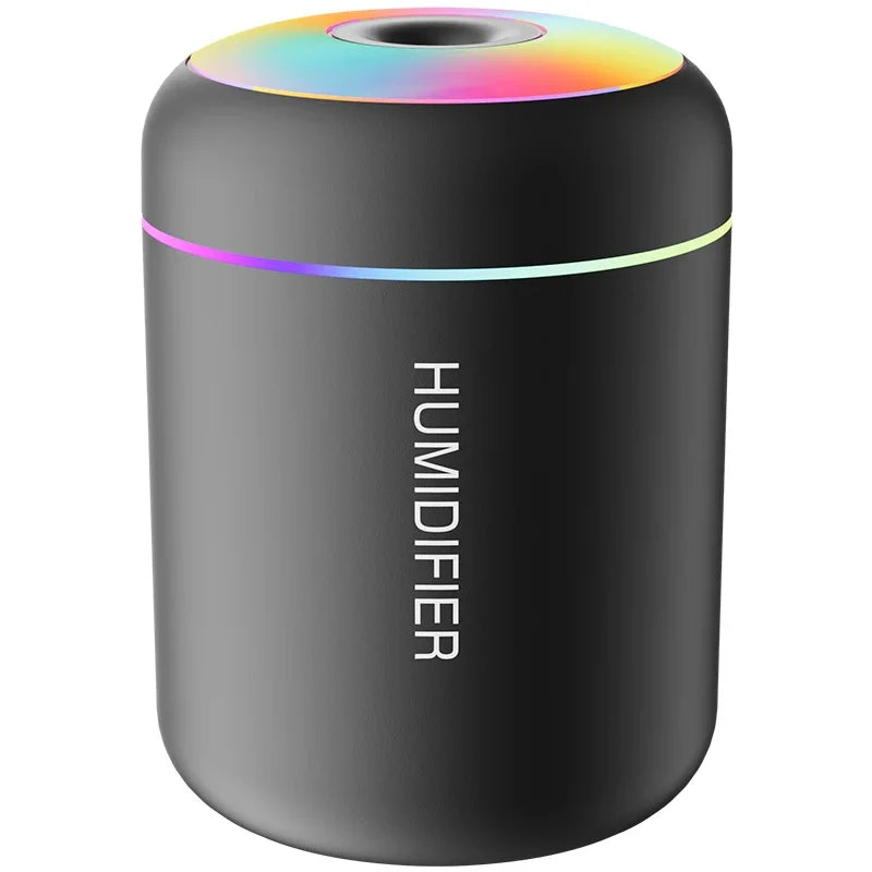 180ml Mini USB Air Humidifier & Essential Oil Diffuser – Portable Aromatherapy Mist Maker with LED Light for Car, Home & Bedroom Air Purification