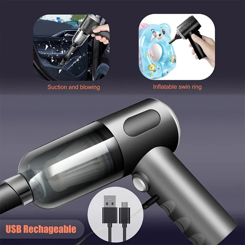690000PA Cordless Car Vacuum Cleaner – Wireless Wet & Dry Handheld High-Power Vacuum with 2H Fast Charge