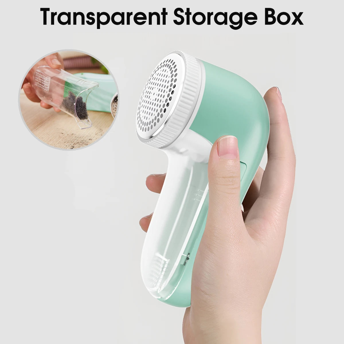 Electric Fabric Lint Remover – Portable Clothes Shaver with Stainless Steel Blades, USB 5V/2A Rechargeable Fuzz & Pill Remover for Wool & Garments
