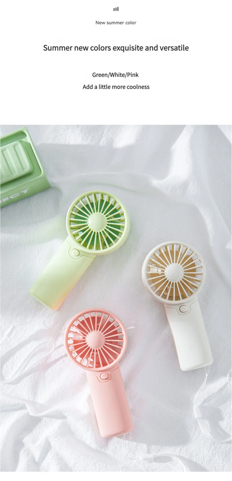 Portable Mini Handheld Fan – Lightweight Pocket Air Cooler, Battery Powered Personal Cooling Fan for Travel & Office