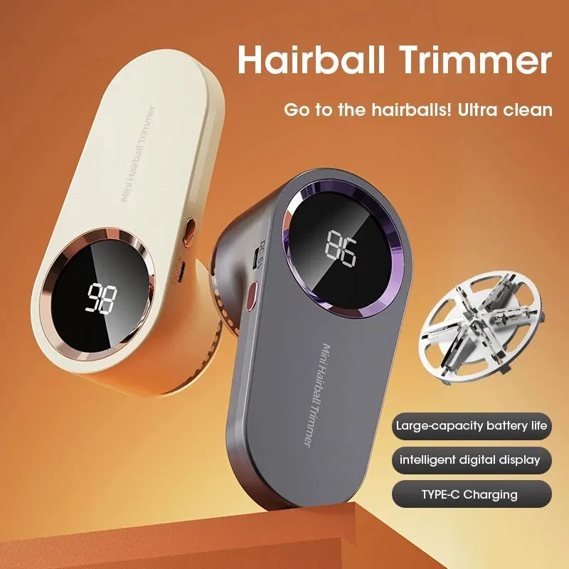 USB Rechargeable LED Electric Lint Remover for Clothes – 8000 RPM Fabric Shaver with Digital Display