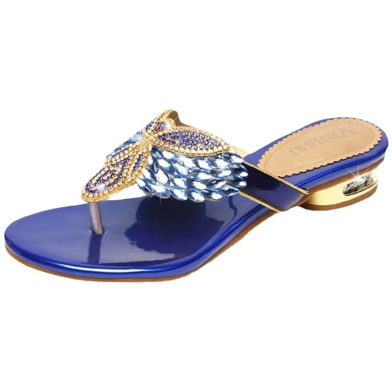 Women’s Water Diamond Summer Slippers – Bohemian Beach Flip Flops