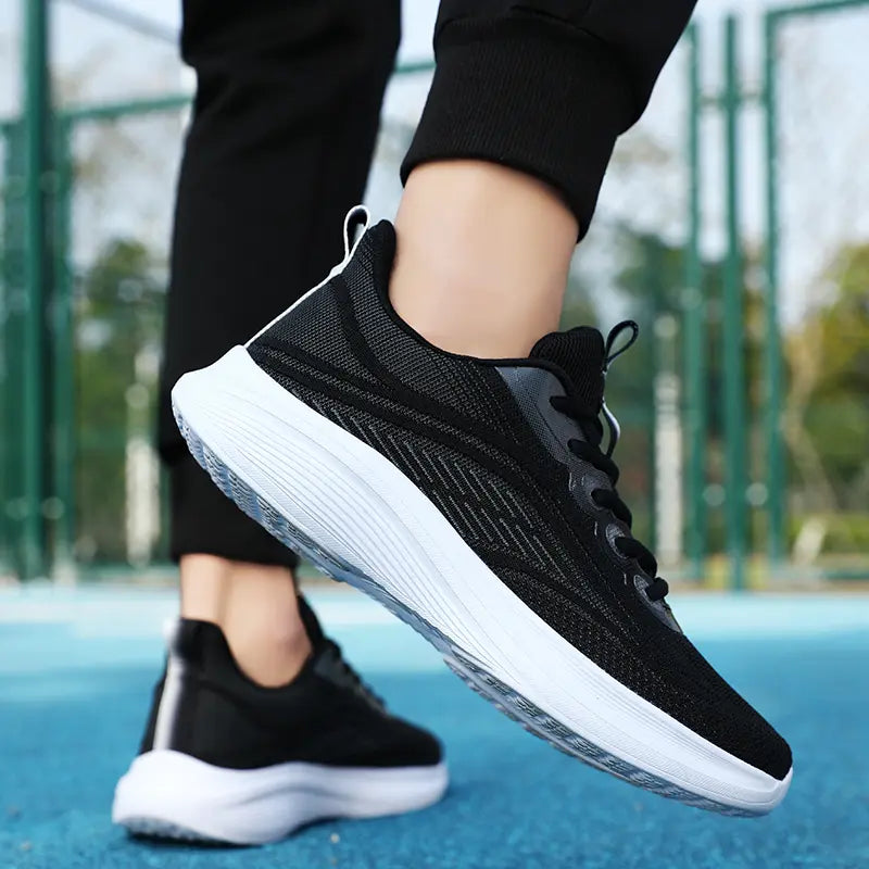 Women’s Breathable Mesh Sneakers – Lightweight Anti-Slip Lace-Up Summer Running & Hiking Athletic Shoes