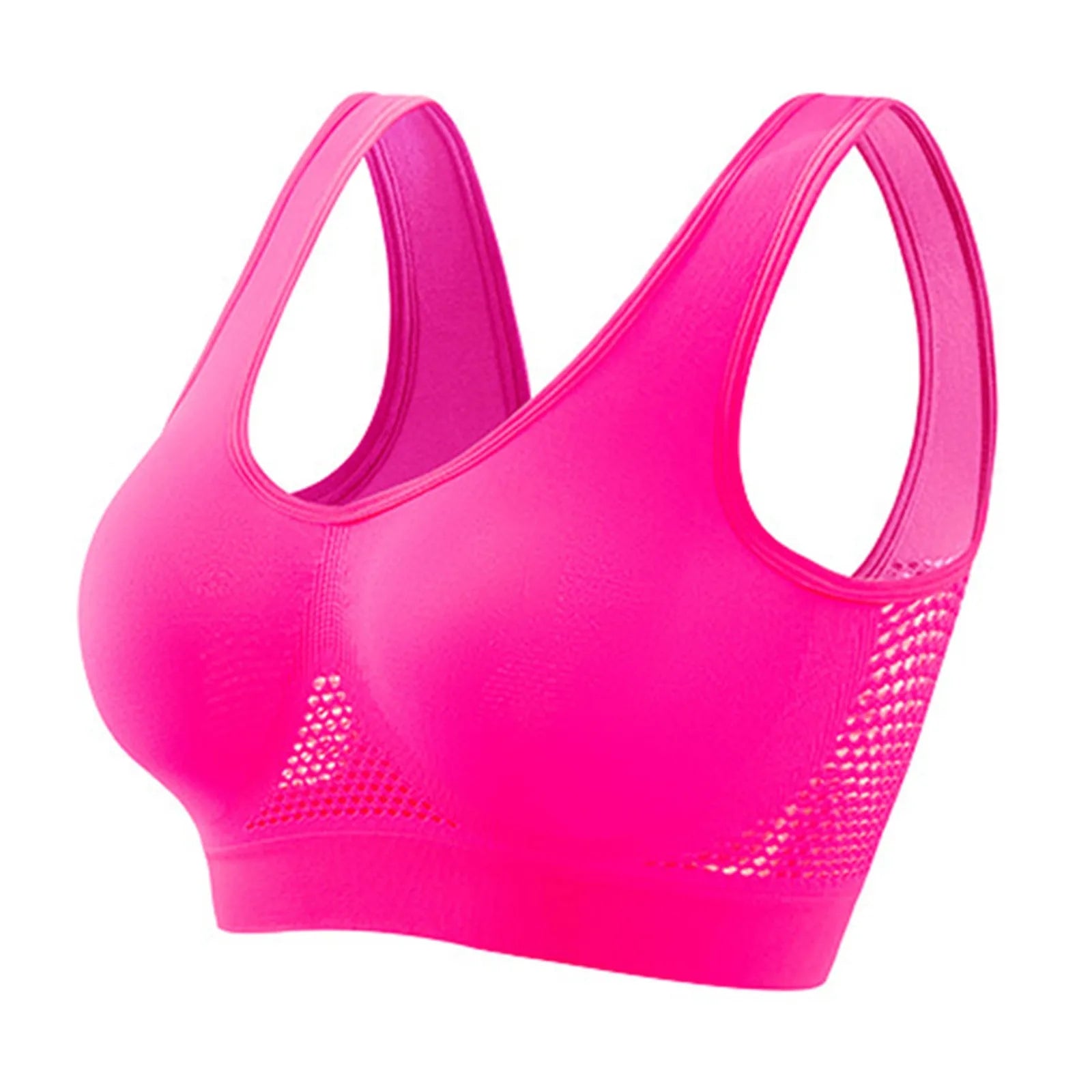 Shockproof Women’s Sports Bra – Breathable Knit Running & Yoga Tank Top, High-Support Anti-Sag Fitness Vest