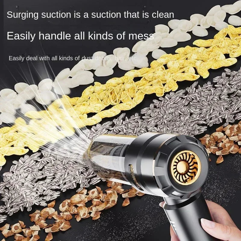Cordless High Power Car Vacuum Cleaner – Portable Handheld Brushless Motor Air Duster for Home & Auto Cleaning