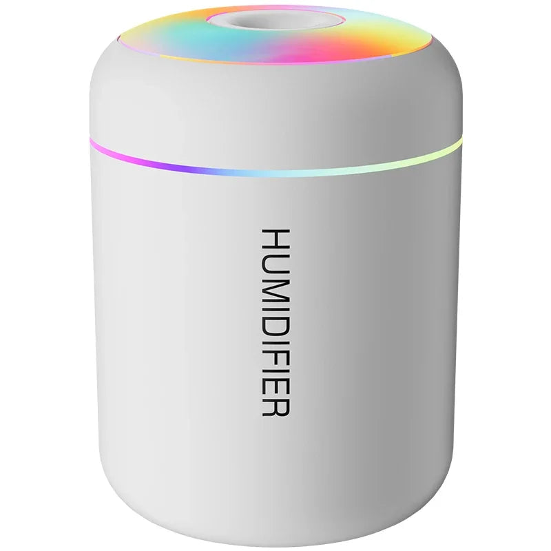 180ml Mini USB Air Humidifier & Essential Oil Diffuser – Portable Aromatherapy Mist Maker with LED Light for Car, Home & Bedroom Air Purification