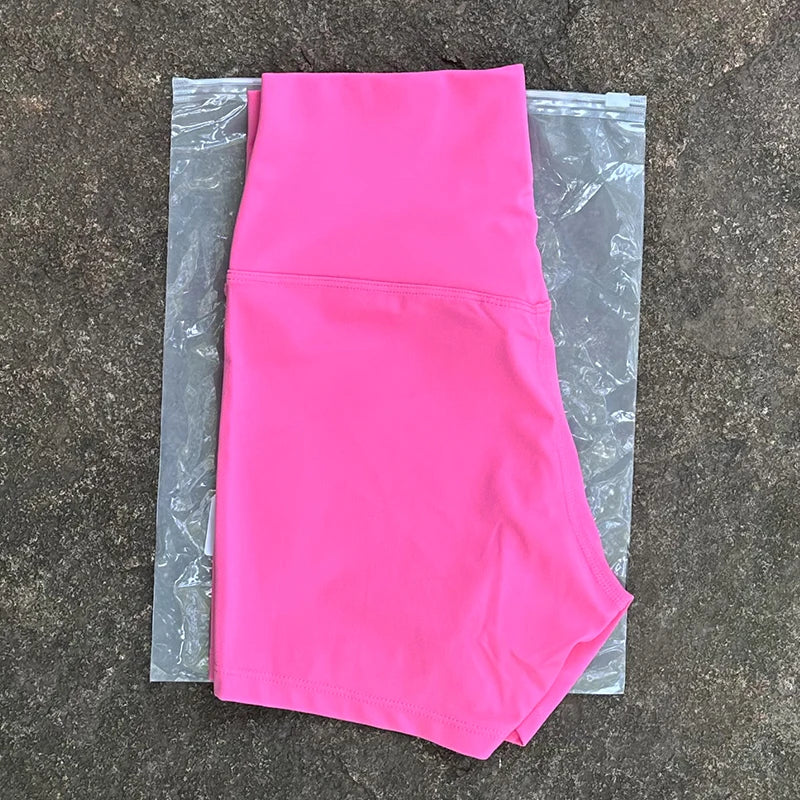Women’s High-Waist Seamless Yoga Shorts – Slim Fit Butt-Lifting Gym & Running Biker Shorts