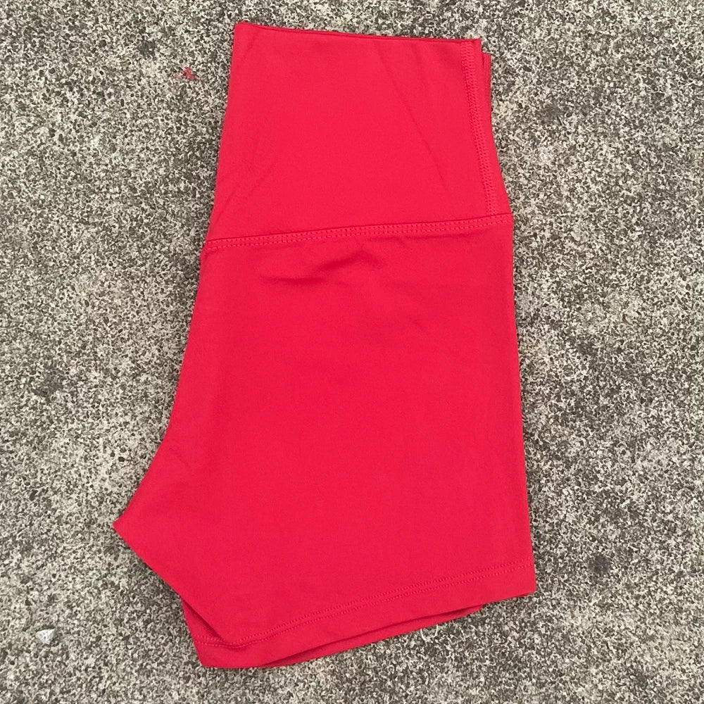 Women’s High-Waist Seamless Yoga Shorts – Slim Fit Butt-Lifting Gym & Running Biker Shorts