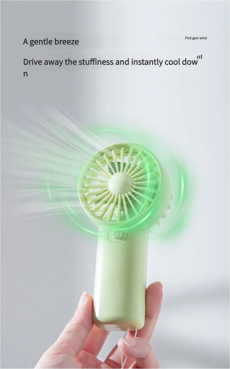 Portable Mini Handheld Fan – Lightweight Pocket Air Cooler, Battery Powered Personal Cooling Fan for Travel & Office