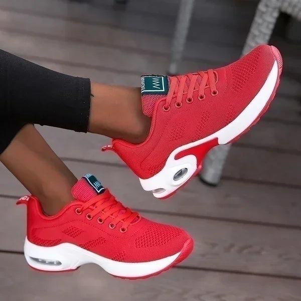 Women’s Platform Casual Sneakers – Breathable Mesh Running Shoes