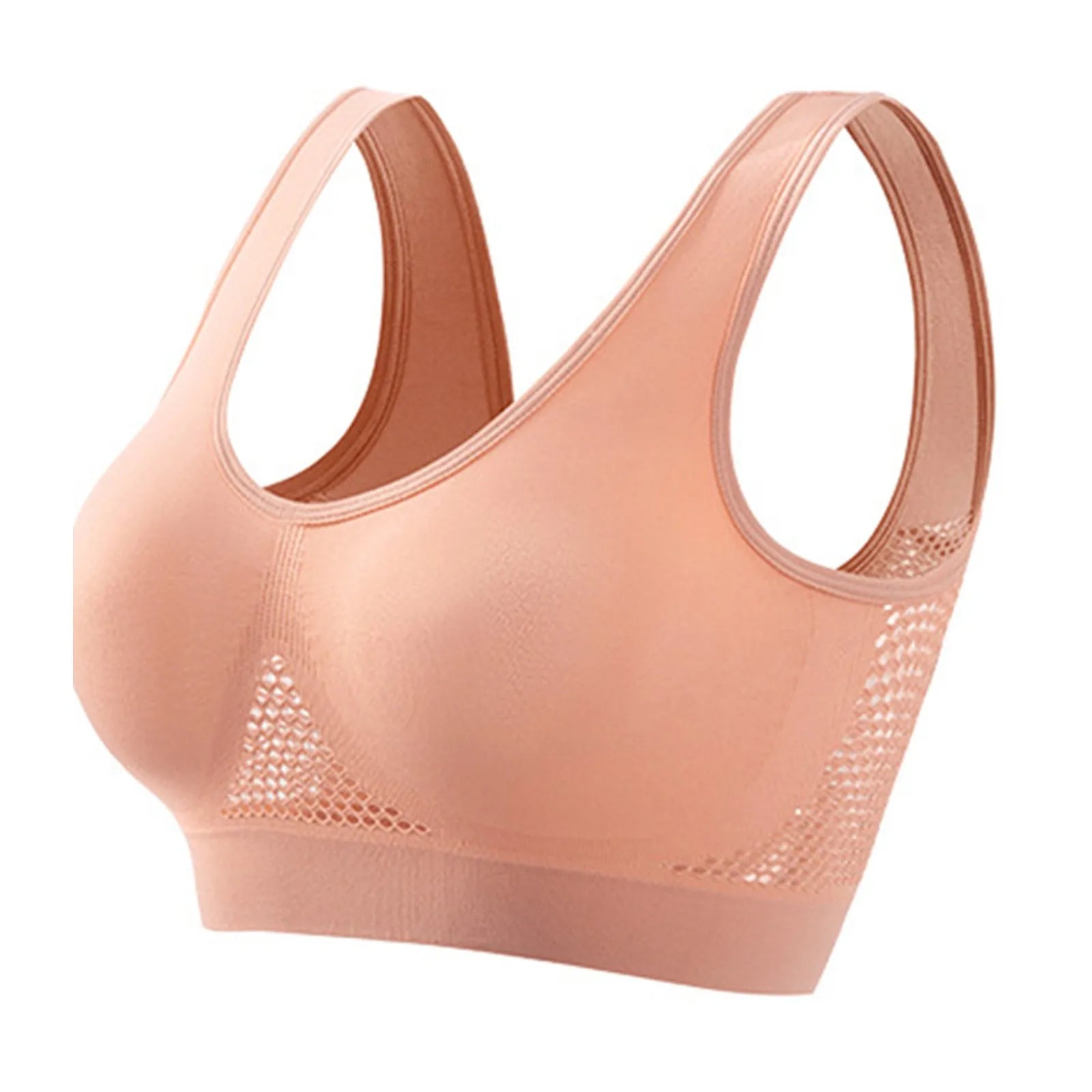 Shockproof Women’s Sports Bra – Breathable Knit Running & Yoga Tank Top, High-Support Anti-Sag Fitness Vest