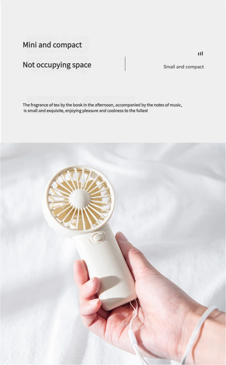 Portable Mini Handheld Fan – Lightweight Pocket Air Cooler, Battery Powered Personal Cooling Fan for Travel & Office