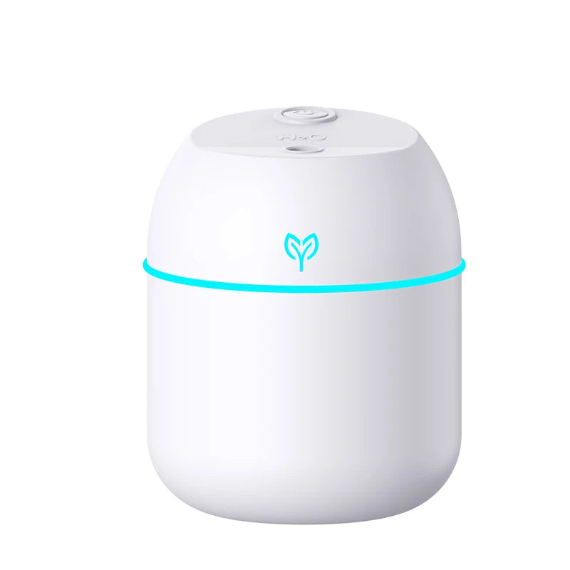 220ML USB Mini Cool Mist Humidifier – Quiet Desktop & Car Aromatherapy Air Humidifier with Auto Shut-Off