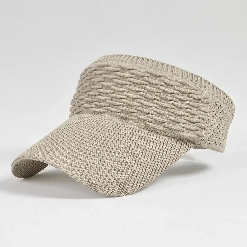 Women’s Anti-UV Breathable Adjustable Sun Visor Hat – Lightweight Outdoor Sports Cap for Tennis, Golf, Running & Beach