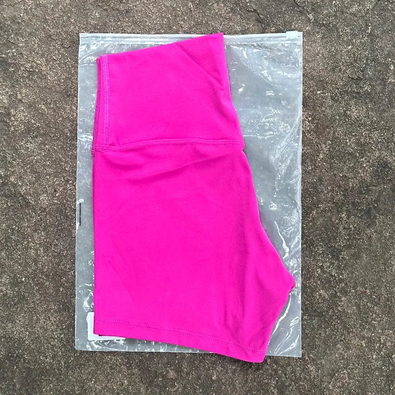 Women’s High-Waist Seamless Yoga Shorts – Slim Fit Butt-Lifting Gym & Running Biker Shorts