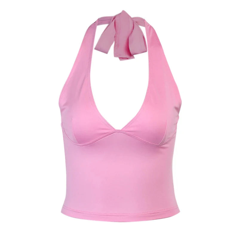 Off Shoulder Sexy Crop Top for Women – Sleeveless Backless Club & Summer Party Tank Top