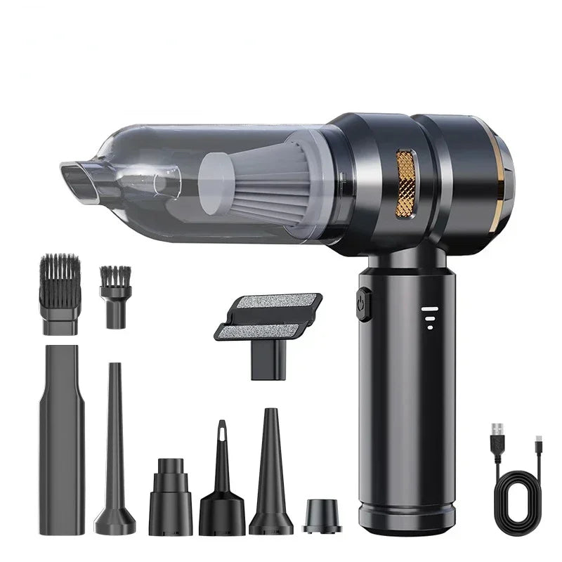 Cordless High Power Car Vacuum Cleaner – Portable Handheld Brushless Motor Air Duster for Home & Auto Cleaning