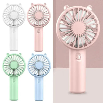 Portable Mini USB Rechargeable Handheld Cooling Fan – Compact Silent Personal Cooler for Travel, Desk & Eyelash Drying