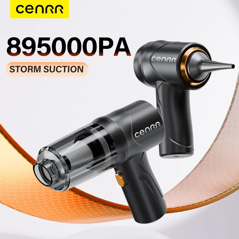 CENRR 895000PA Cordless Car Vacuum Cleaner – Powerful Handheld Wireless Portable Auto Cleaning Device