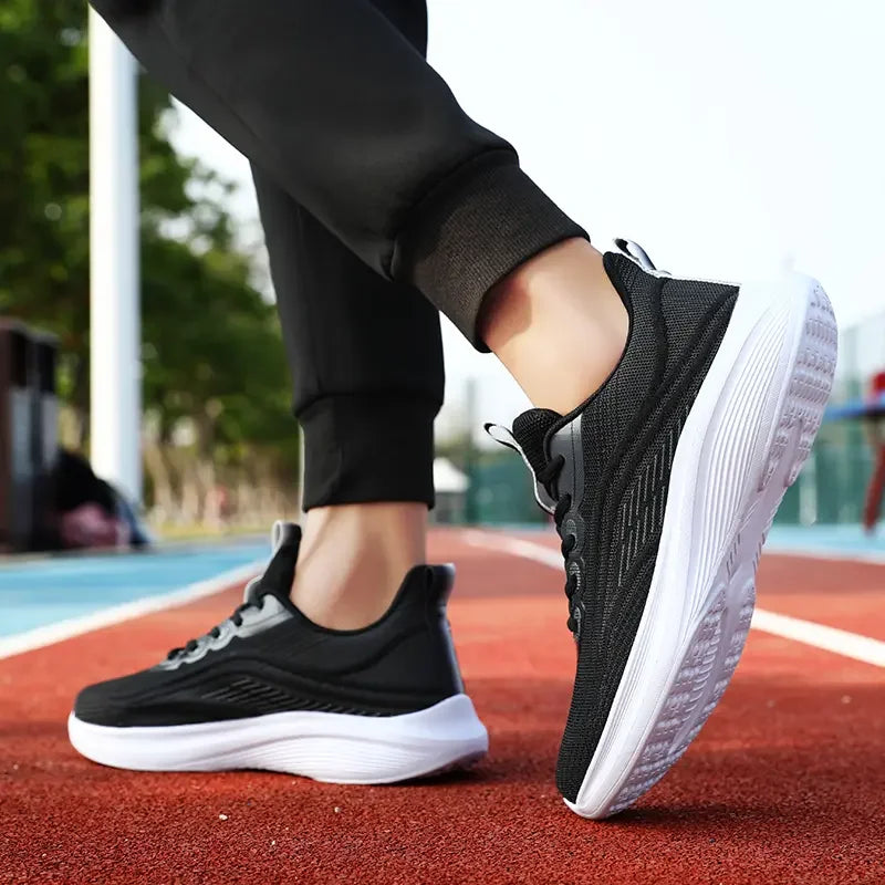 Women’s Breathable Mesh Sneakers – Lightweight Anti-Slip Lace-Up Summer Running & Hiking Athletic Shoes